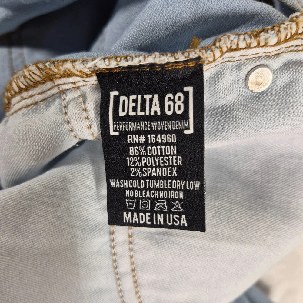 Origin Maine Jeans Men's 40x30 Blue Denim Delta 68 Tapered Stretch Casual NWOT‎